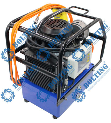 波霆二級流量、國產(chǎn)電磁閥電動數(shù)控全自自液壓扭力扳手泵TPE110-AI成功問世